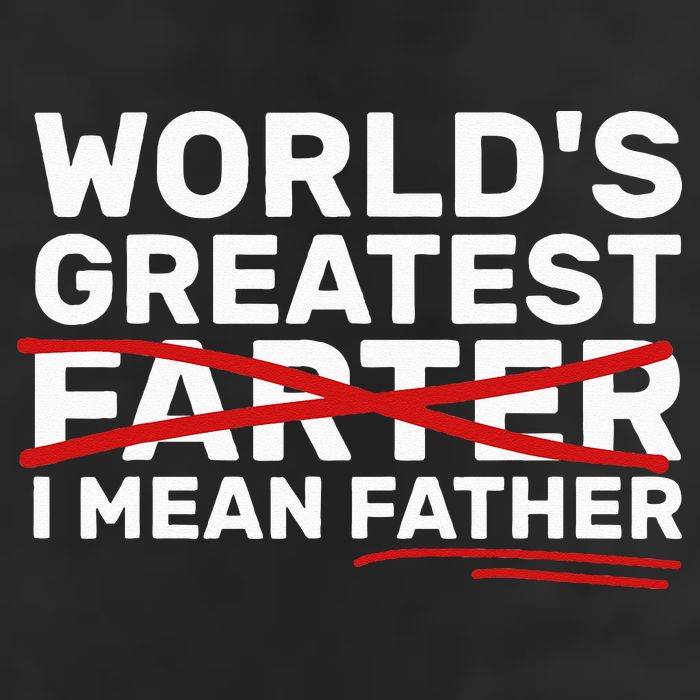 World's Greatest Farter I Mean Father Fathers Day Adult Drive Performance Visor