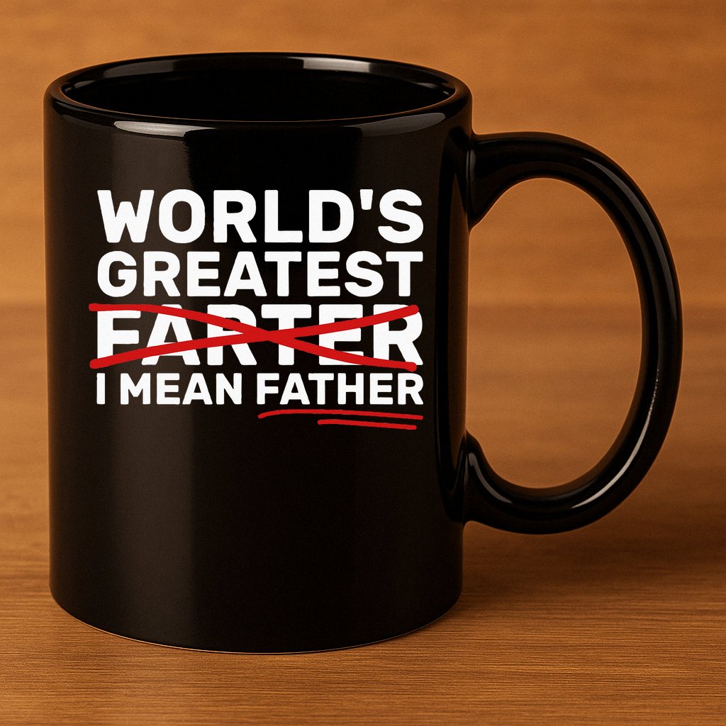 World's Greatest Farter I Mean Father Fathers Day 11oz C Handle Ceramic Mug