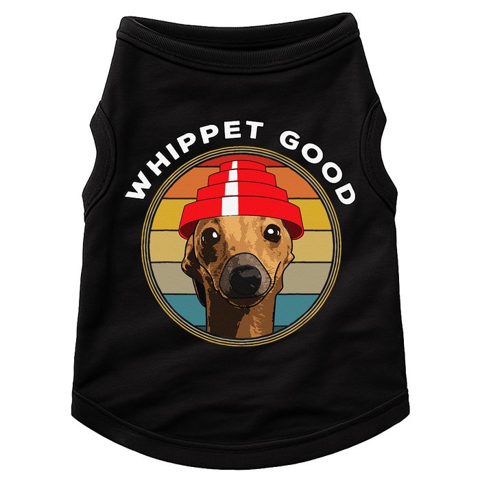 Whippet Good Funny 80s Music Dog Design Doggie Tank