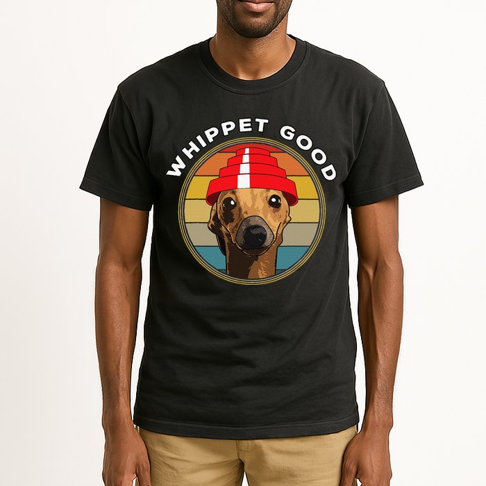 Whippet Good Funny 80s Music Dog Design Tall T-Shirt