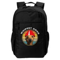 Whippet Good Funny 80s Music Dog Design Backpack