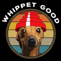 Whippet Good Funny 80s Music Dog Design Bucket Hat
