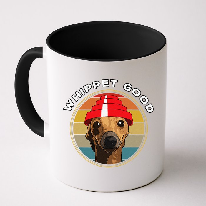 Whippet Good Funny 80s Music Dog Design Mug