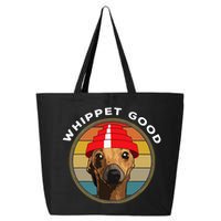 Whippet Good Funny 80s Music Dog Design 25L Jumbo Tote