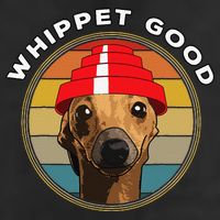 Whippet Good Funny 80s Music Dog Design Hat