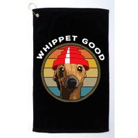 Whippet Good Funny 80s Music Dog Design Golf Towel
