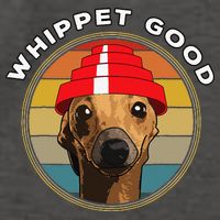 Whippet Good Funny 80s Music Dog Design Vector Backpack