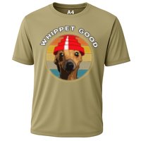Whippet Good Funny 80s Music Dog Design Performance Shirt