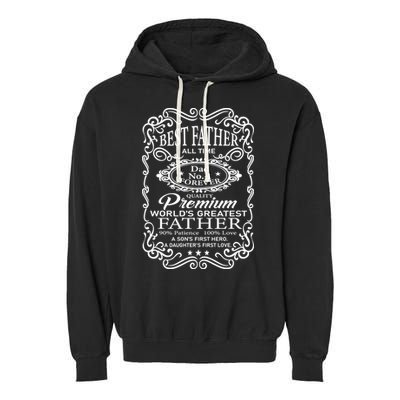 Worlds Greatest Father Mashup Quotes Garment-Dyed Fleece Hoodie
