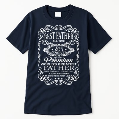 Worlds Greatest Father Mashup Quotes Tall T-Shirt