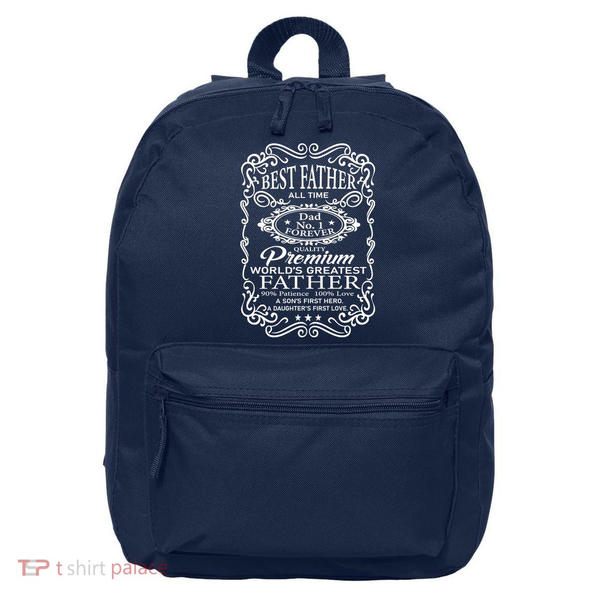 Worlds Greatest Father Mashup Quotes 16 in Basic Backpack