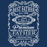Worlds Greatest Father Mashup Quotes 16 in Basic Backpack