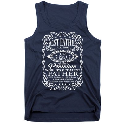 Worlds Greatest Father Mashup Quotes Tank Top