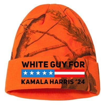 White Guy For Kamala Harris 2024 President Election Kati Licensed 12" Camo Beanie