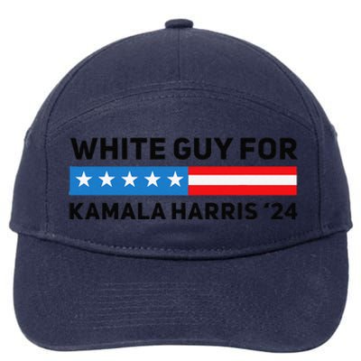 White Guy For Kamala Harris 2024 President Election 7-Panel Snapback Hat