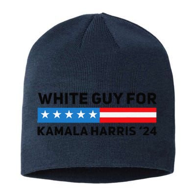 White Guy For Kamala Harris 2024 President Election Sustainable Beanie