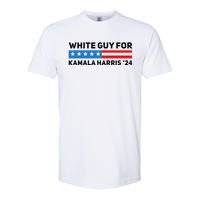 White Guy For Kamala Harris 2024 President Election Softstyle CVC T-Shirt