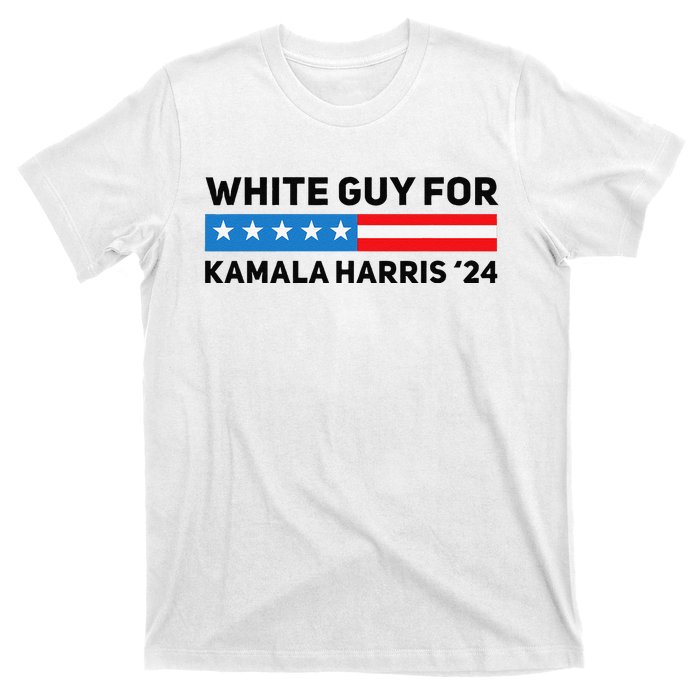 White Guy For Kamala Harris 2024 President Election T-Shirt