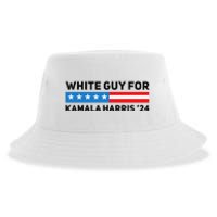 White Guy For Kamala Harris 2024 President Election Sustainable Bucket Hat