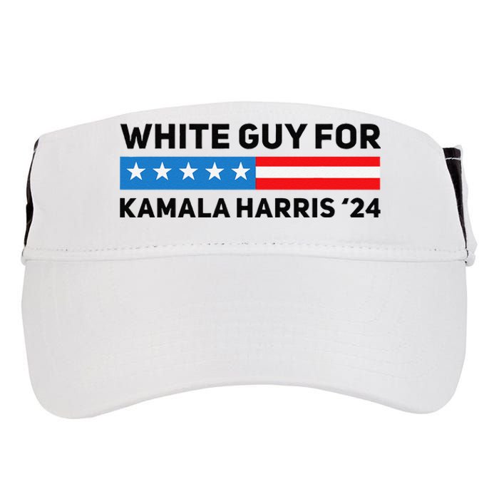 White Guy For Kamala Harris 2024 President Election Adult Drive Performance Visor