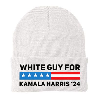 White Guy For Kamala Harris 2024 President Election Knit Cap Winter Beanie