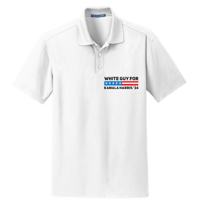 White Guy For Kamala Harris 2024 President Election Dry Zone Grid Polo