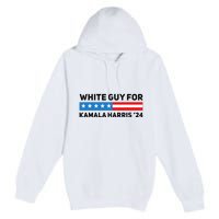 White Guy For Kamala Harris 2024 President Election Premium Pullover Hoodie