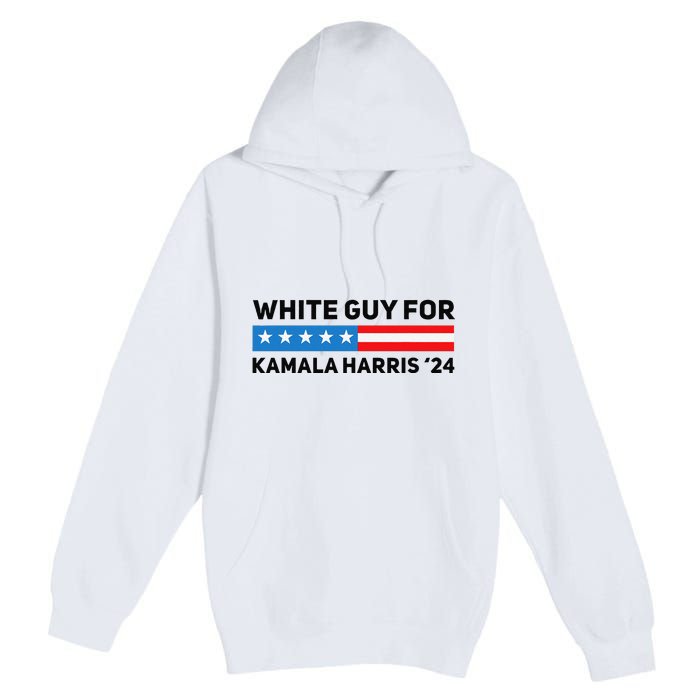 White Guy For Kamala Harris 2024 President Election Premium Pullover Hoodie