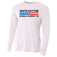 White Guy For Kamala Harris 2024 President Election Cooling Performance Long Sleeve Crew