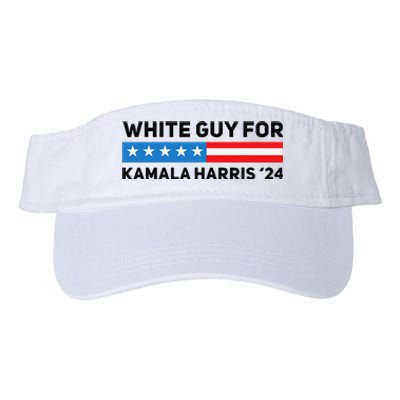 White Guy For Kamala Harris 2024 President Election Valucap Bio-Washed Visor