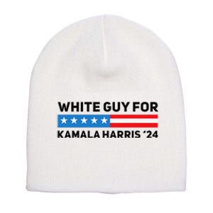 White Guy For Kamala Harris 2024 President Election Short Acrylic Beanie