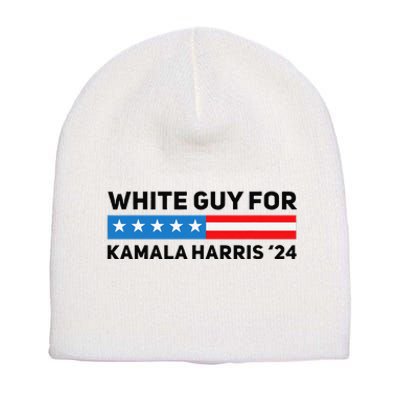 White Guy For Kamala Harris 2024 President Election Short Acrylic Beanie