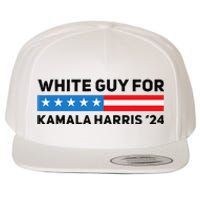 White Guy For Kamala Harris 2024 President Election Wool Snapback Cap