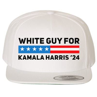 White Guy For Kamala Harris 2024 President Election Wool Snapback Cap