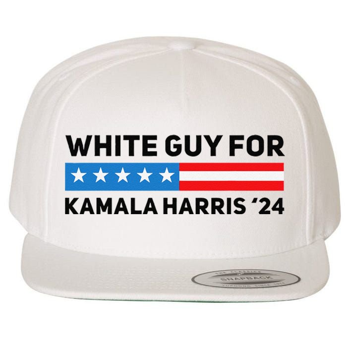 White Guy For Kamala Harris 2024 President Election Wool Snapback Cap