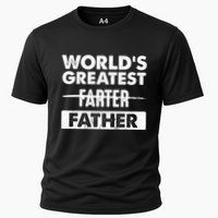 Worlds Greatest Farter Father Funny Dad Dad Quote Gift Cooling Performance Crew T-Shirt