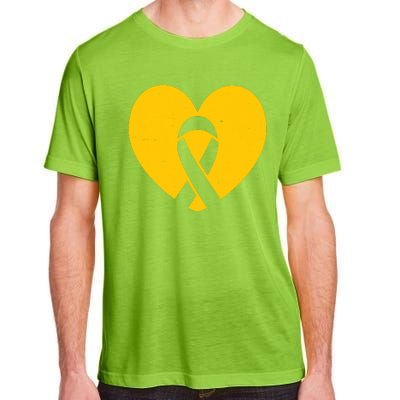 Wear Gold For Childhood Cancer Awareness Ribbon Adult ChromaSoft Performance T-Shirt