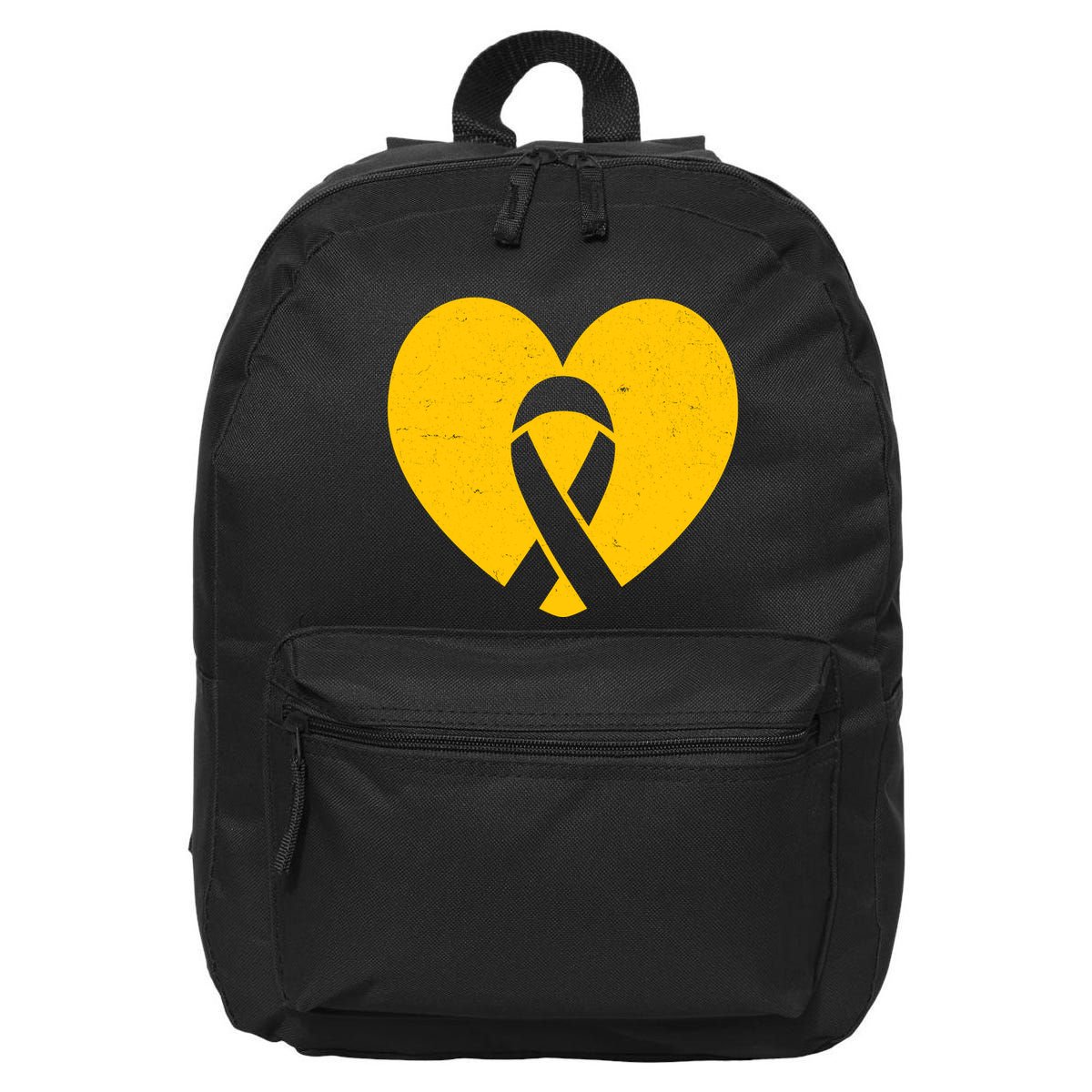 Wear Gold For Childhood Cancer Awareness Ribbon 16 in Basic Backpack