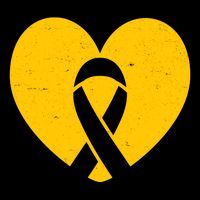 Wear Gold For Childhood Cancer Awareness Ribbon 16 in Basic Backpack