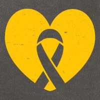 Wear Gold For Childhood Cancer Awareness Ribbon Cotton Canvas Backpack
