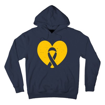 Wear Gold For Childhood Cancer Awareness Ribbon Hoodie