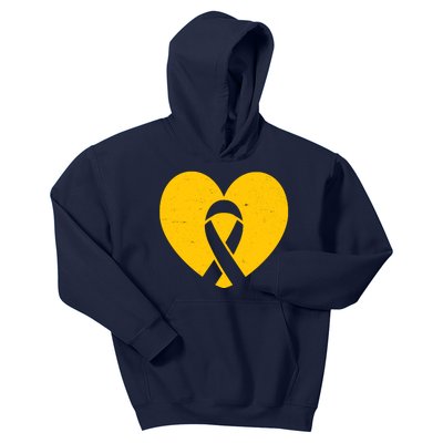 Wear Gold For Childhood Cancer Awareness Ribbon Kids Hoodie