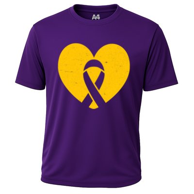 Wear Gold For Childhood Cancer Awareness Ribbon Performance Shirt