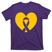 Wear Gold For Childhood Cancer Awareness Ribbon T-Shirt