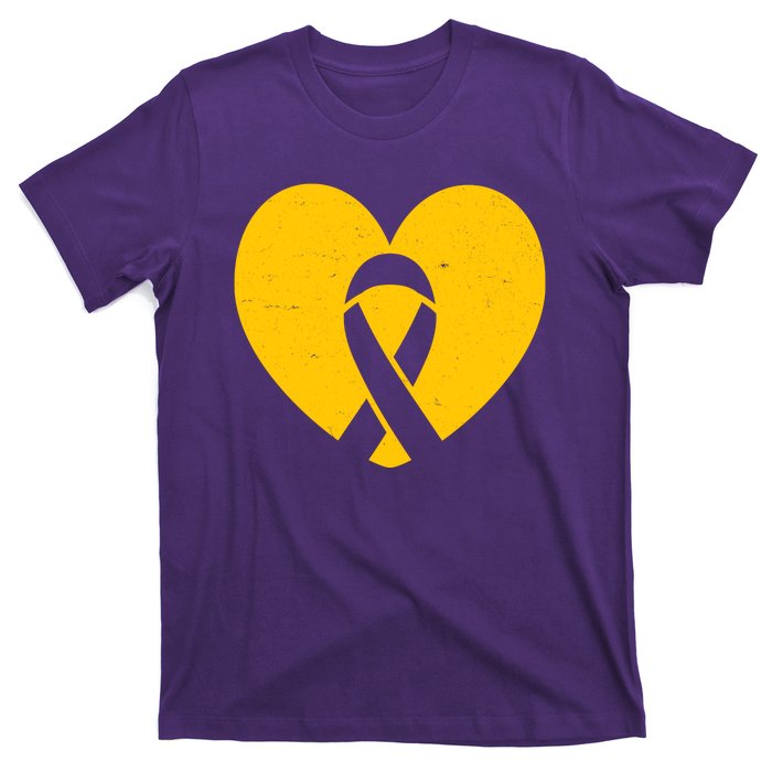 Wear Gold For Childhood Cancer Awareness Ribbon T-Shirt