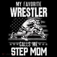 Wrestling Gift Favorite Wrestler Calls Me Step Mom Gift Flatbill Hat