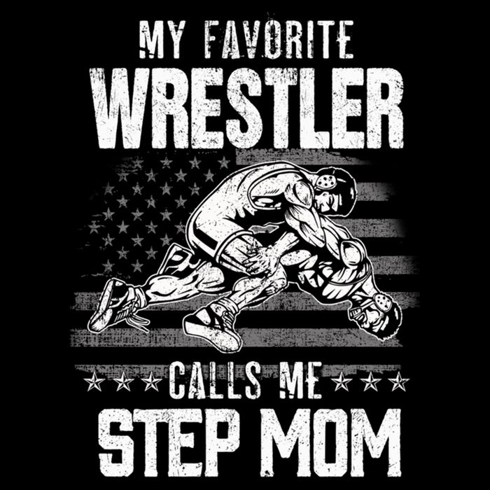 Wrestling Gift Favorite Wrestler Calls Me Step Mom Gift 16 in Basic Backpack