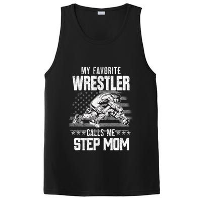 Wrestling Gift Favorite Wrestler Calls Me Step Mom Gift PosiCharge Competitor Tank