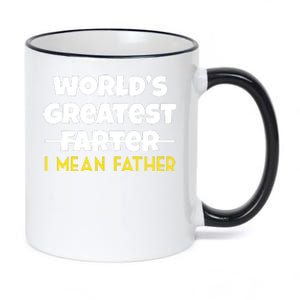 WorldS Greatest Farter I Mean Father 11oz Black Color Changing Mug