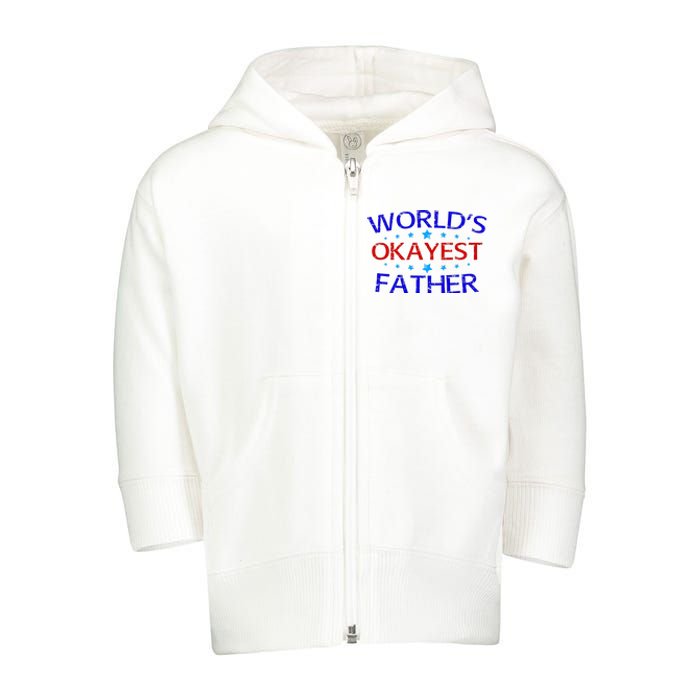 World's Greatest Father Toddler Zip Fleece Hoodie